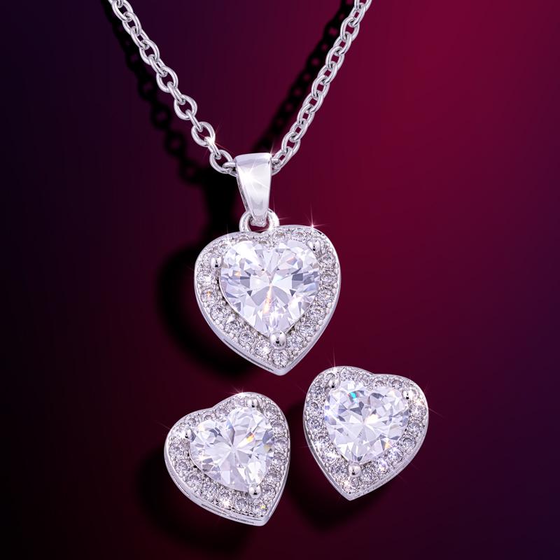 Pure Heart Necklace & Earrings